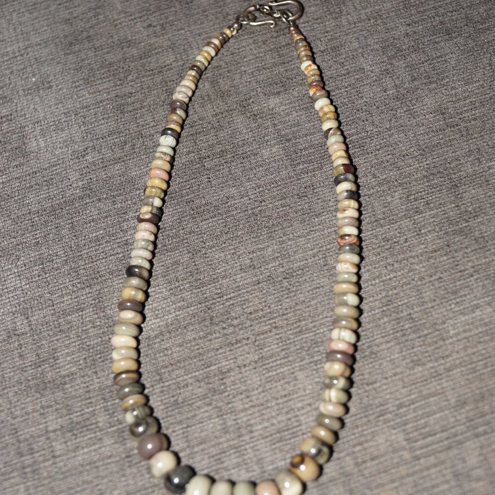 Handmade Picture Jasper necklace - Picture 2 of 3